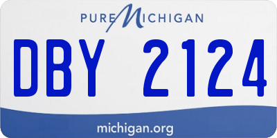 MI license plate DBY2124
