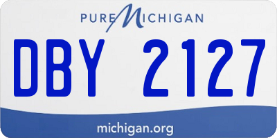 MI license plate DBY2127