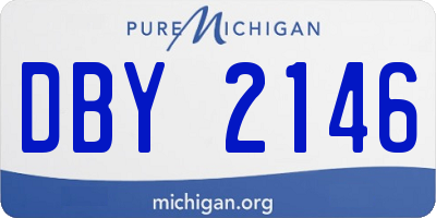 MI license plate DBY2146