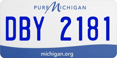 MI license plate DBY2181