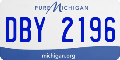 MI license plate DBY2196