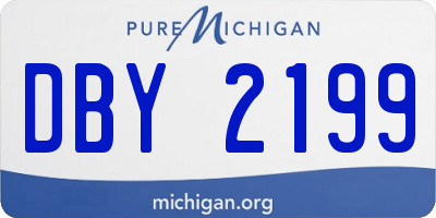 MI license plate DBY2199