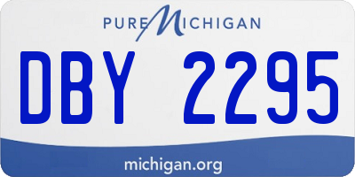 MI license plate DBY2295