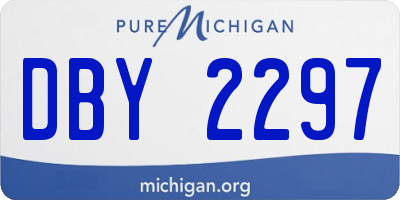 MI license plate DBY2297