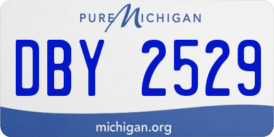 MI license plate DBY2529
