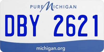 MI license plate DBY2621