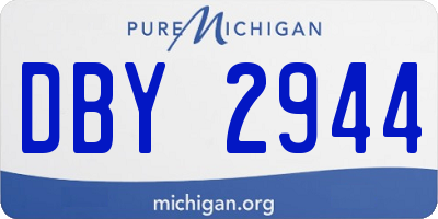 MI license plate DBY2944