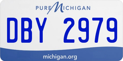 MI license plate DBY2979