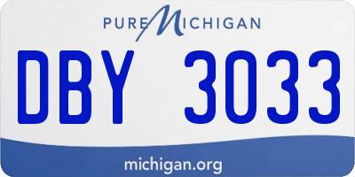 MI license plate DBY3033