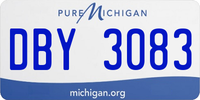 MI license plate DBY3083