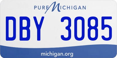MI license plate DBY3085