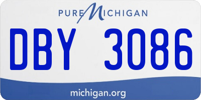 MI license plate DBY3086