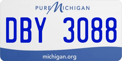 MI license plate DBY3088