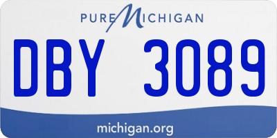 MI license plate DBY3089