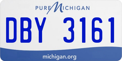 MI license plate DBY3161