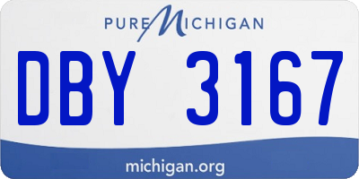 MI license plate DBY3167