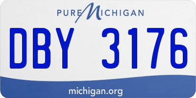 MI license plate DBY3176