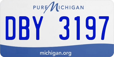 MI license plate DBY3197