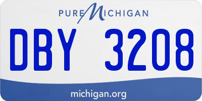MI license plate DBY3208