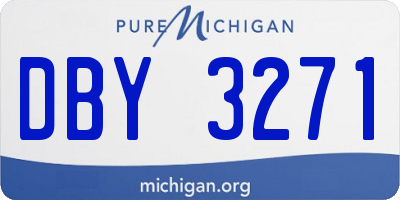 MI license plate DBY3271