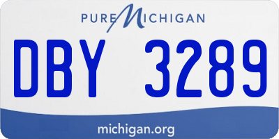 MI license plate DBY3289