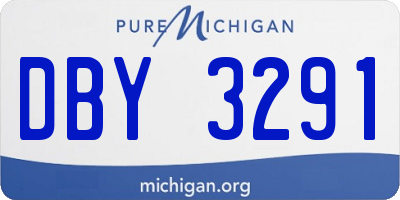 MI license plate DBY3291
