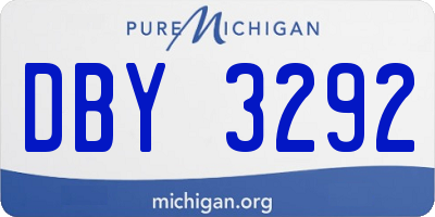 MI license plate DBY3292