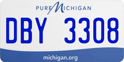 MI license plate DBY3308