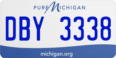 MI license plate DBY3338