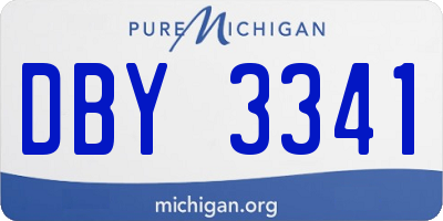 MI license plate DBY3341