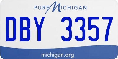 MI license plate DBY3357