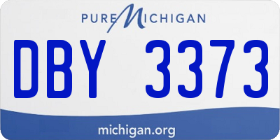 MI license plate DBY3373