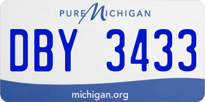 MI license plate DBY3433
