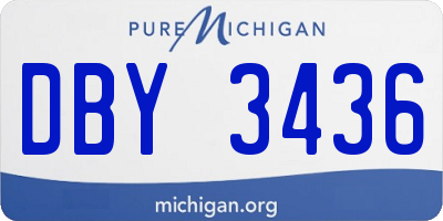MI license plate DBY3436