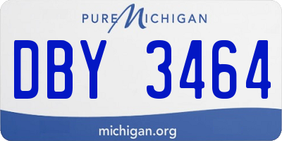 MI license plate DBY3464