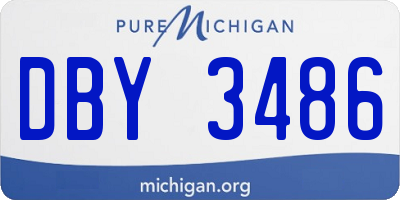 MI license plate DBY3486