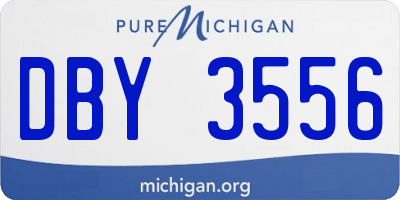 MI license plate DBY3556