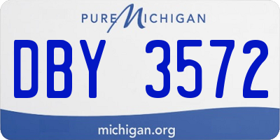 MI license plate DBY3572