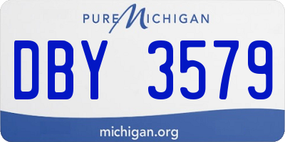 MI license plate DBY3579