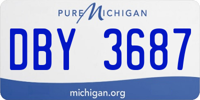MI license plate DBY3687