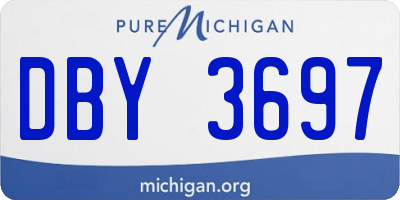 MI license plate DBY3697