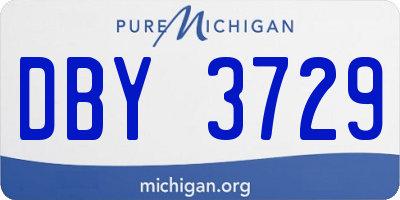 MI license plate DBY3729