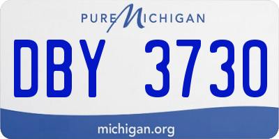 MI license plate DBY3730