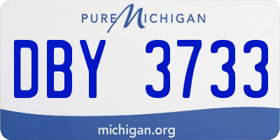 MI license plate DBY3733