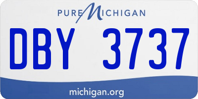 MI license plate DBY3737