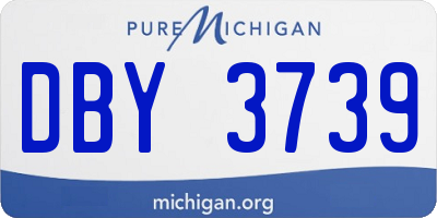 MI license plate DBY3739