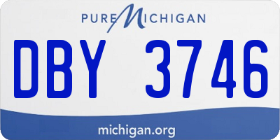 MI license plate DBY3746