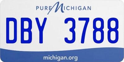 MI license plate DBY3788