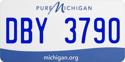 MI license plate DBY3790