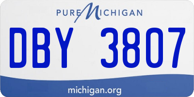 MI license plate DBY3807